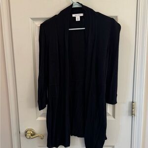 White House Black Market Women's Black Cardigan